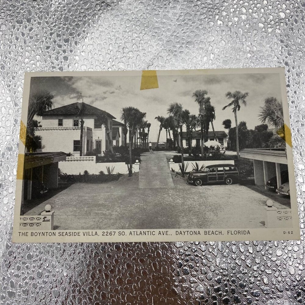 VTG Postcard The Boynton Seaside‎ Villa Daytona Beach FL  2267 S. Atlantic Ave